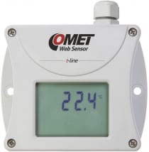 Web sensor - temperaturtransmitter med Ethernet för extern Pt1000