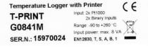 Temperaturlogger med skrivare för kyltransporter m inbyggt GSM-modem