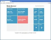 Web Sensor - Temperatur, luftfuktighet, barometertryckstransmitter m ext givare och Ethernet - kopie