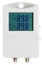 Temperaturlogger med display för 2 externa givare