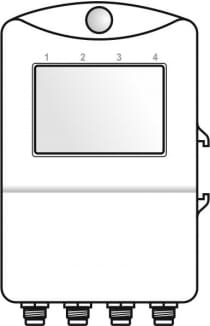 Termometer för 2 externa sonder + 2x 0-5V ingångar med display