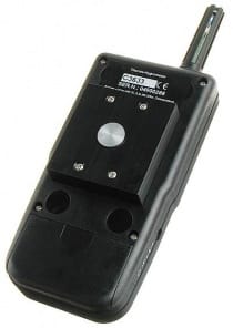 Termometer-hygrometer med logger och magnetisk temperaturgivare för ytmätning