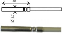 TGL40 Temperaturgivare Pt1000 med 10 m kabel