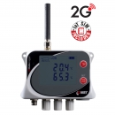 IoT trådlös temperaturdatalogger för 4 externa sonder, med inbyggt 2G-modem och Flat Rate SIM-kort
