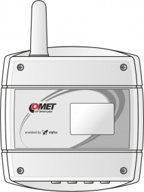 IoT trådlös temperatursensor för 4 externa Pt1000-sonder med CINCH-kontakt, driven av Sigfox