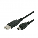 Mini USB kabel, 2 meter