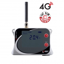 IoT Wireless Temperature Datalogger, med inbyggd sensor, 4G-modem och Flat Rate SIM-kort