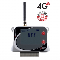 IoT Wireless Four channel Datalogger med pulsinngångar och tvåtillståndsinputs, med inbyggt 4G-modem och Flat Rate SIM-kort.