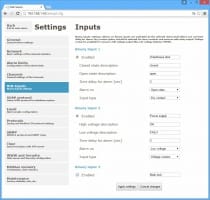 Websensor med PoE - två kanaler med översvämningsdetektor och binära ingångar