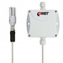 Ekonomisk fukt- och temperaturtransmitter med extern utbytbar sond, kabel 5 meter, 4-20 mA utgångar