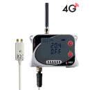 IoT trådlös temperatur- och relativ fuktighetsdatalogger med översvämningsdetektor, med inbyggt 4G-modem