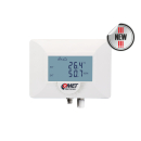 Sensor för upp till två digitala temperatur- och luftfuktighets- eller CO₂-prober med Ethernet-utgång och PoE