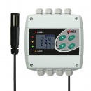 Temperatur och luftfuktighetsregulator med extern givare och RS232 utgang