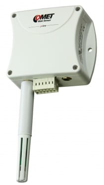 Web Sensor - Tvakanals termometer-hygrometer med 3xDin & Ethernet