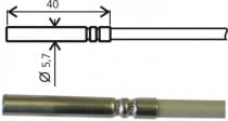 TGL40 Temperaturgivare Pt1000 med 1 m kabel och MiniDIN-kontakt