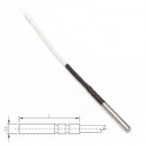 TR125 Temperaturgivare Pt1000, 2 m kabel m MiniDIN-kontakt
